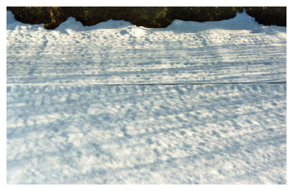 patterns in the snow